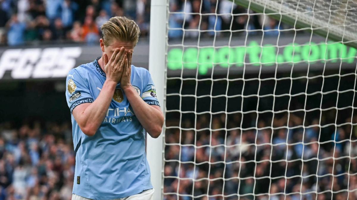 Kevin De Bruyne son maçında inanılmaz bir gol kaçırdı