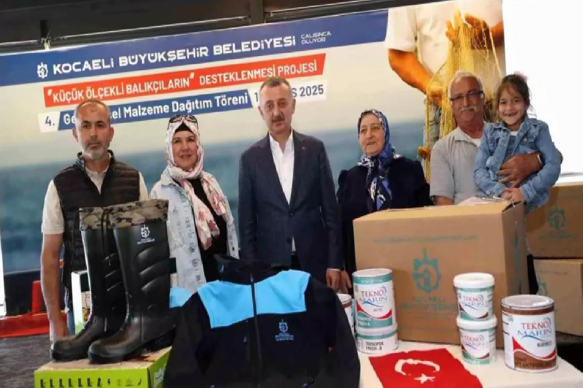 Kocaeli Büyükşehir Belediyesi’nden Balıkçılara Gereç Takviyesi