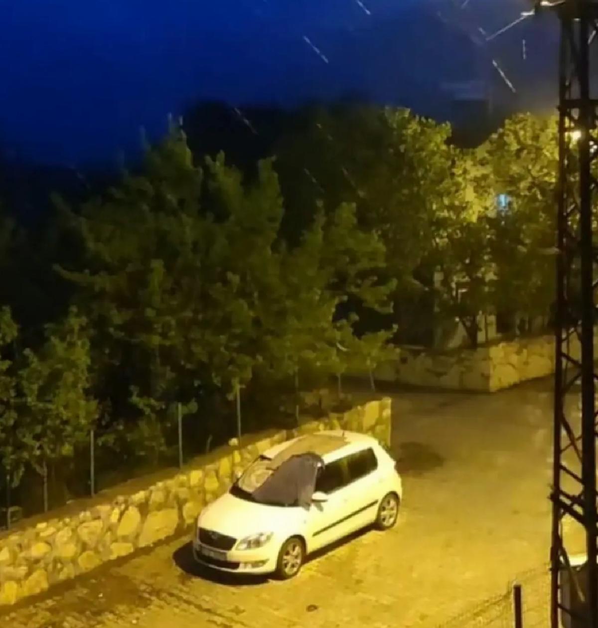 Kulp’ta Ceviz Büyüklüğünde Dolu Yağdı