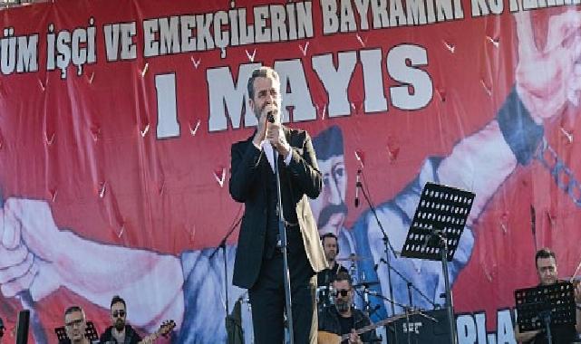 Lider Abdullah Özyiğit, 1 Mayıs’ta işçilerle yürüdü