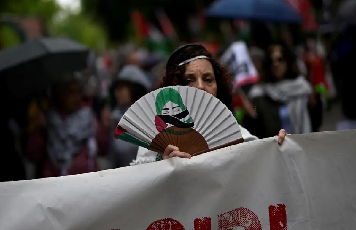 Madrid’de Gazze için büyük protesto