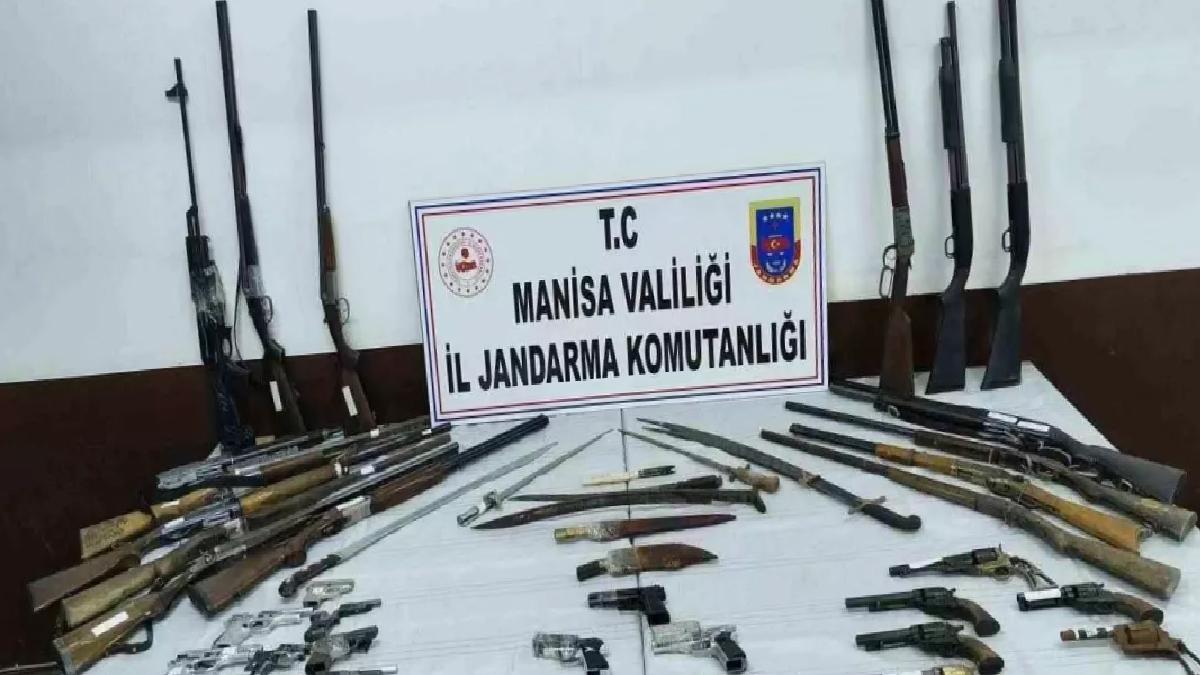 Manisa’da Ruhsatsız Silah Operasyonu