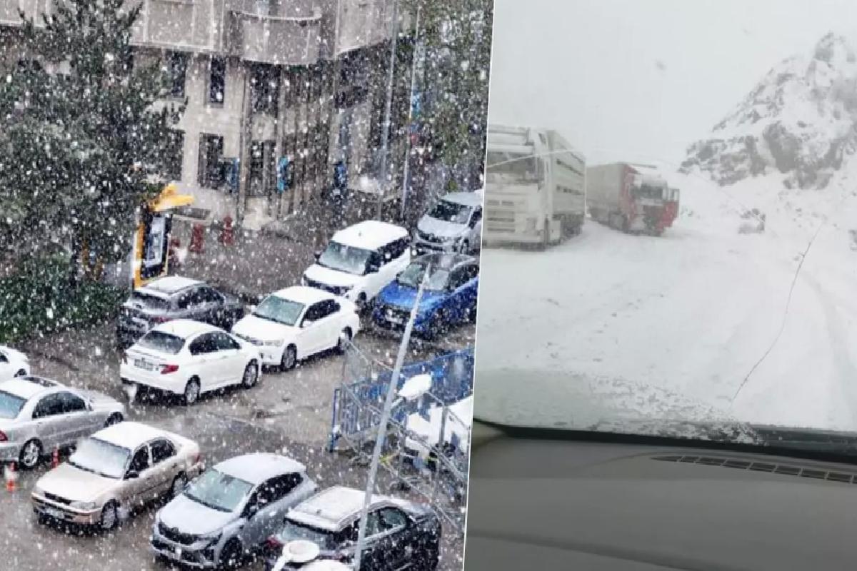 Mayıs ayında kar sürprizi! Kent merkezi beyaza büründü