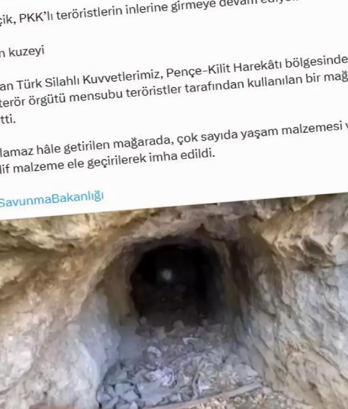 Mehmetçik, PKK’lıların Mağarasını Buldu
