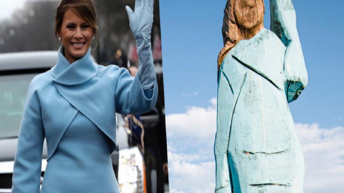 Melania Trump’ın Slovenya’daki heykeli kayboldu