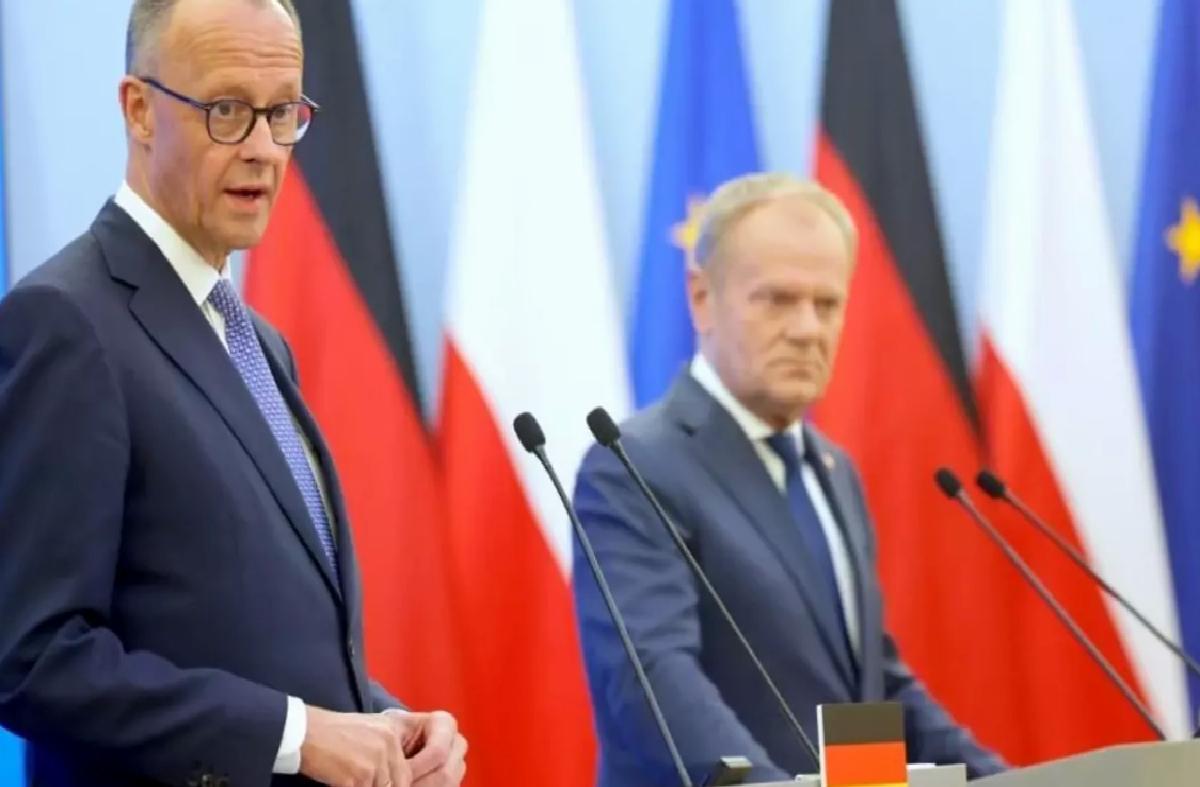 Merz, Polonya’da Tusk ile Görüştü