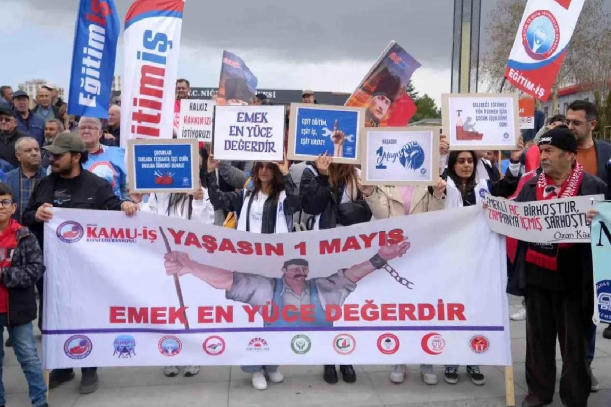Niğde’de 1 Mayıs Kutlaması
