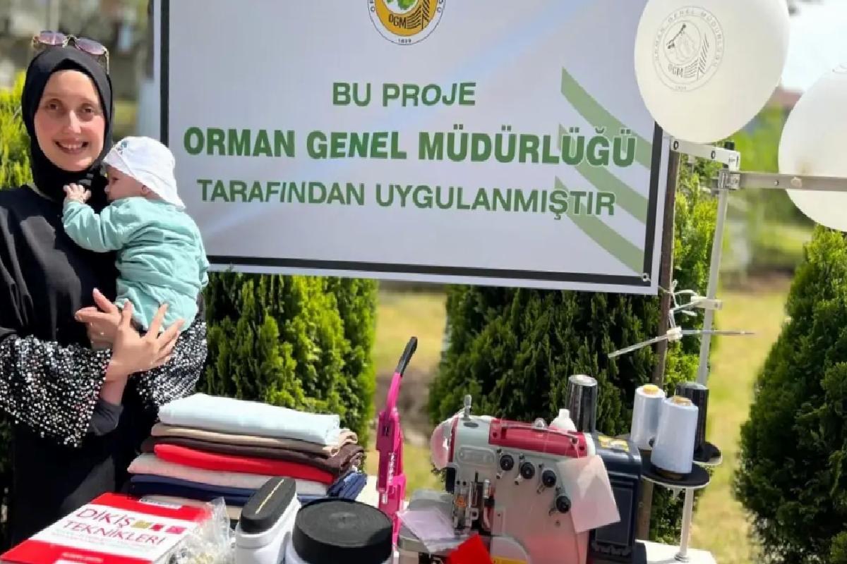 Orman köylüsü 11 bayanlara dikiş makinası