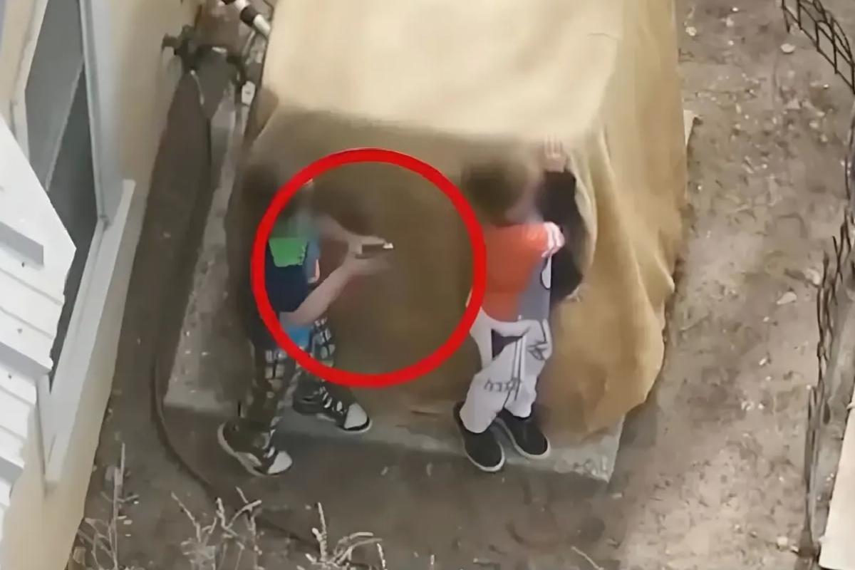 Polis, ellerindeki tabancaları bırakmayan 7 ve 9 yaşındaki iki kardeşe ateş açtı