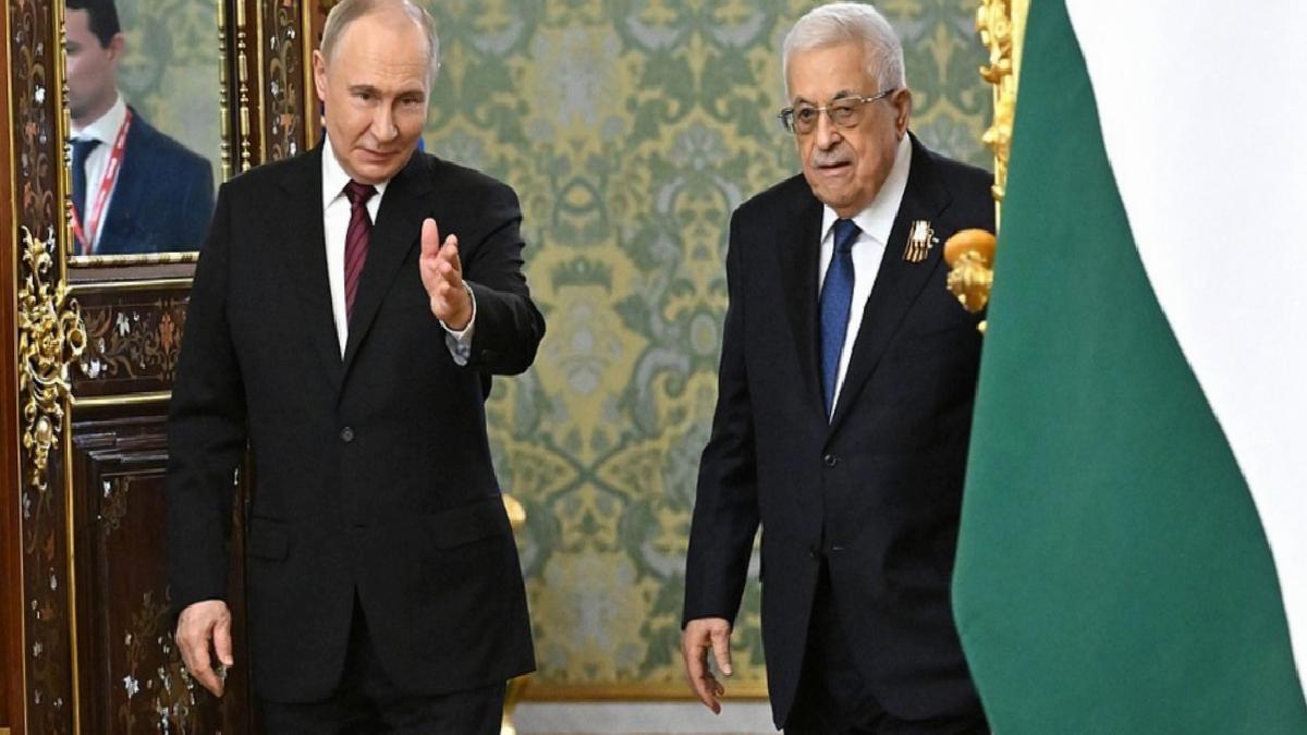Putin, Filistin Devlet Başkanı Mahmud Abbas ile görüştü