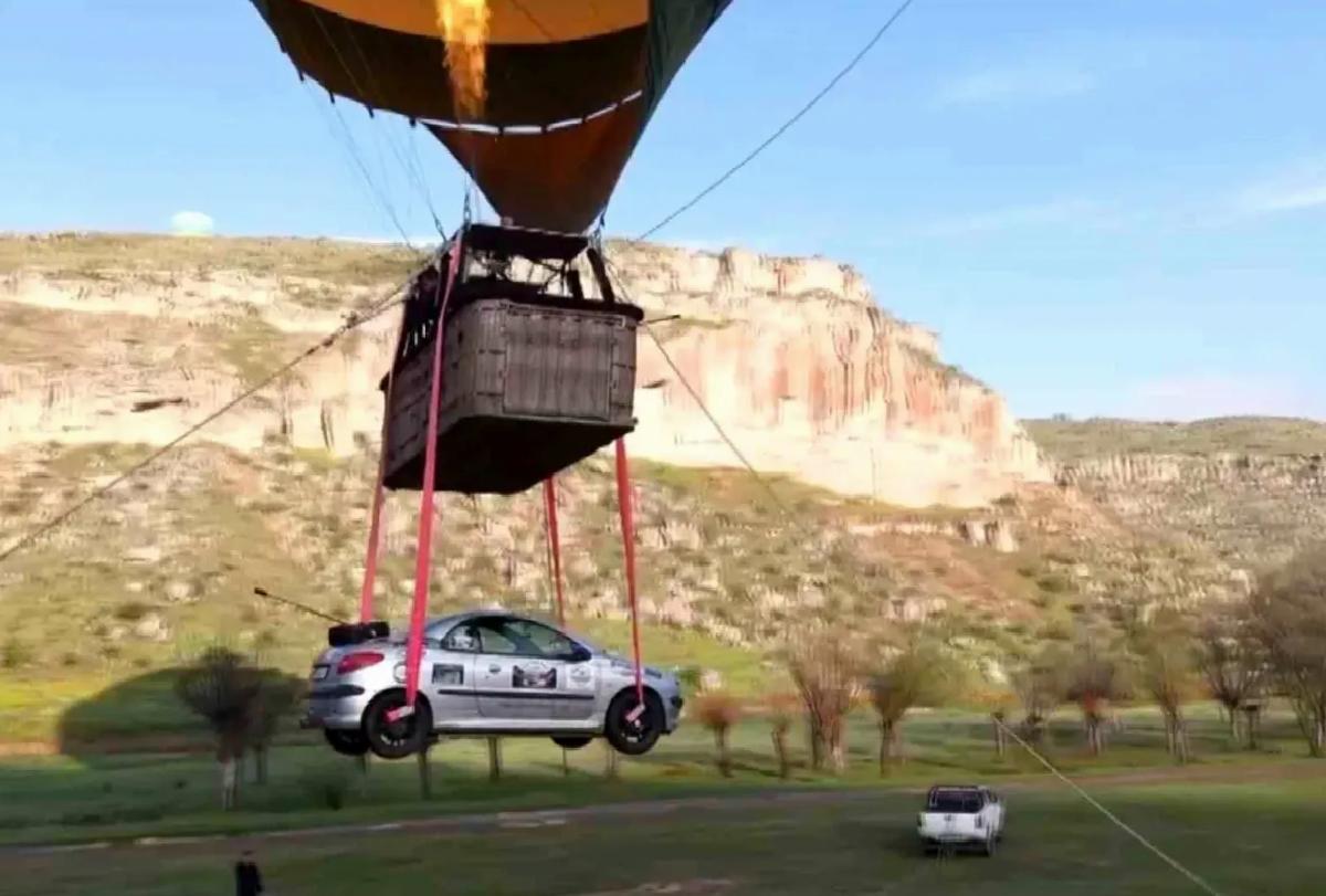 Ralliciler Aksaray’da Balonla Uçtu