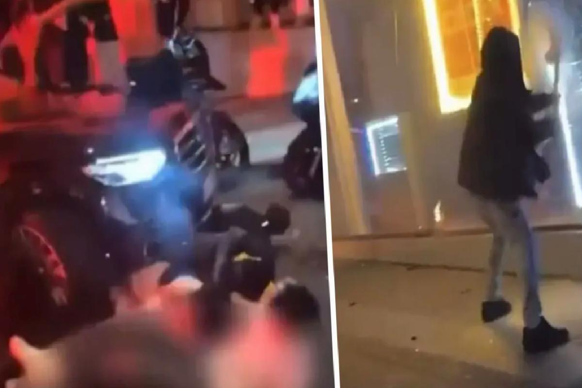 Şampiyonlar Ligi maçına gölge düşüren anlar! Otomobilleri yaktılar, sokakları yıktılar