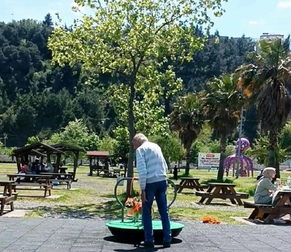 Samsun’da Köpek Parkta Eğlendi