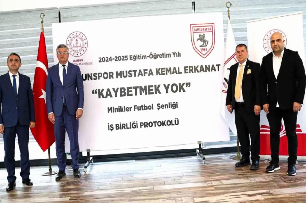 Samsunspor ve Ulusal Eğitimden Miniklere Futbol Şenliği İş Birliği