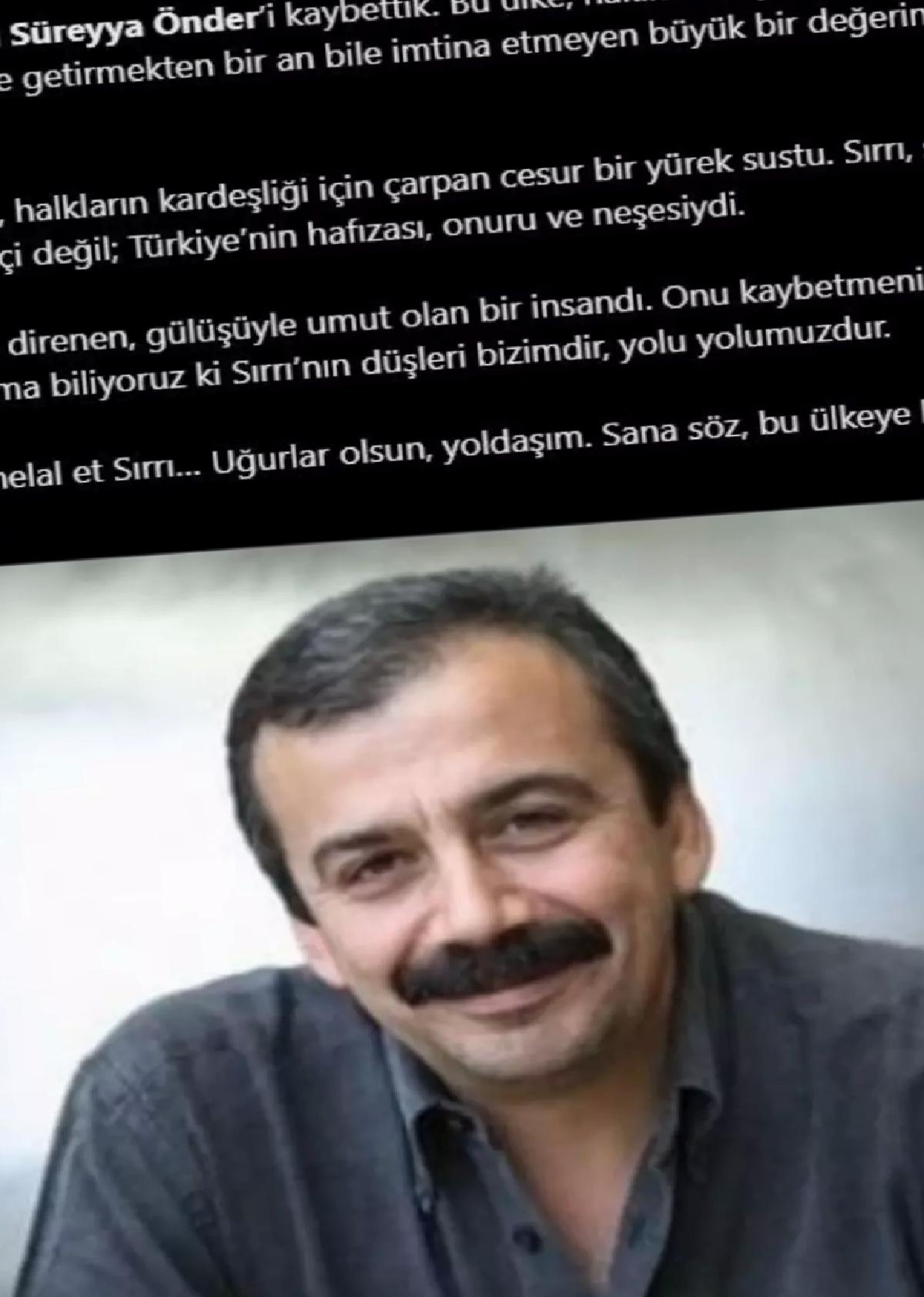 Sırrı Süreyya Öncü’ye Veda