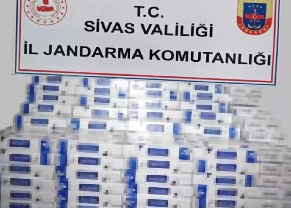 Sivas’ta Kaçak Sigara Operasyonu