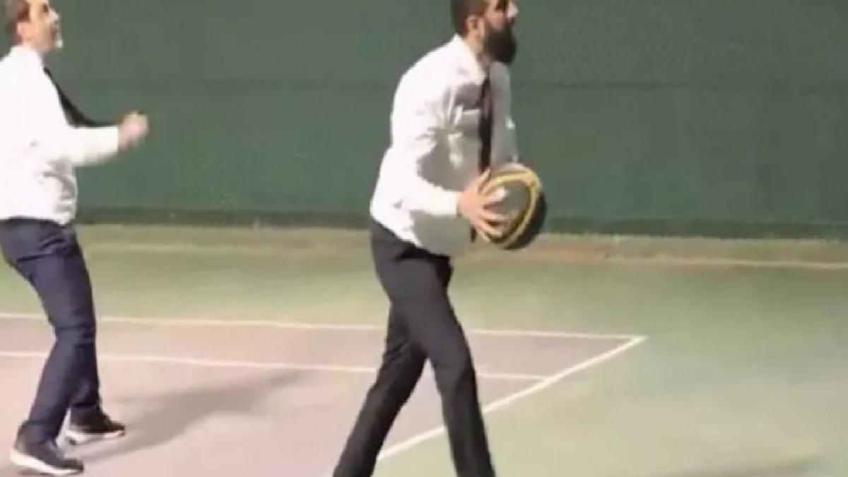 Suriye lideri Ahmed Şara, Hasan Şeybani ile basketbol oynadı