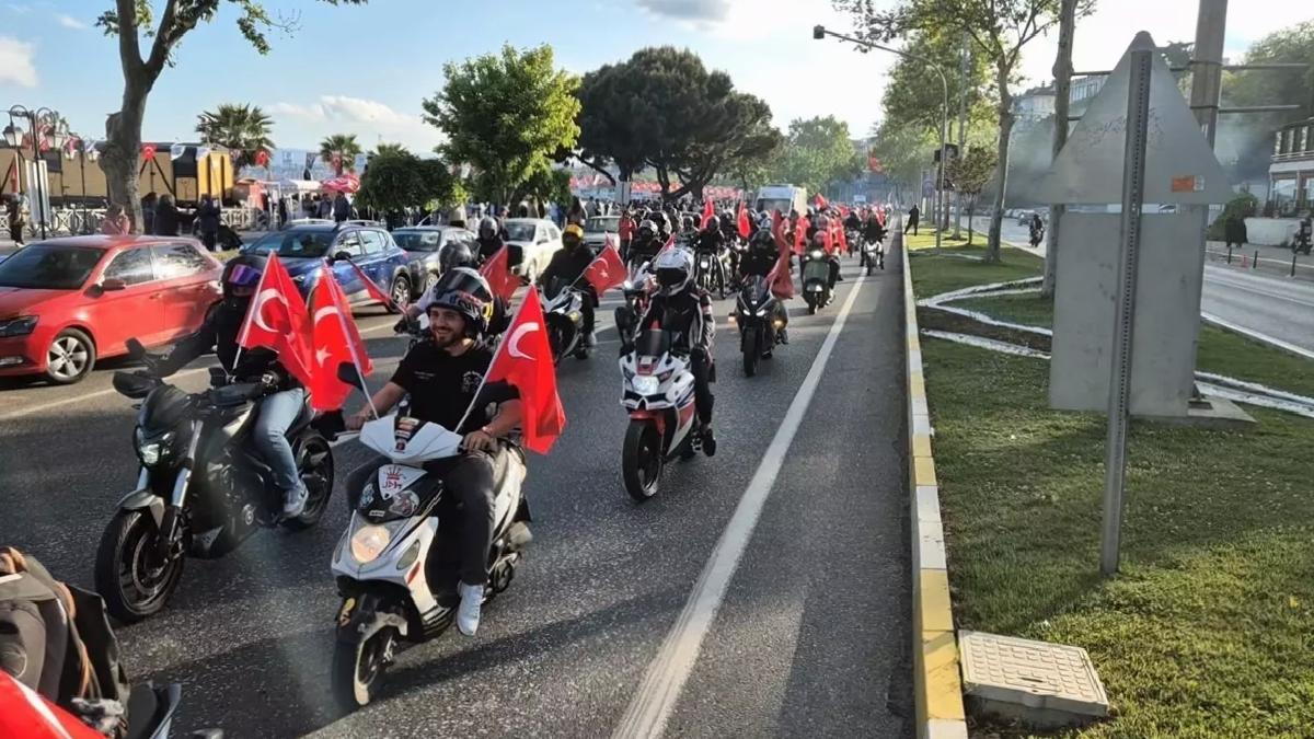 Tekirdağ’da Motosiklet Korteji ile 19 Mayıs Coşkusu