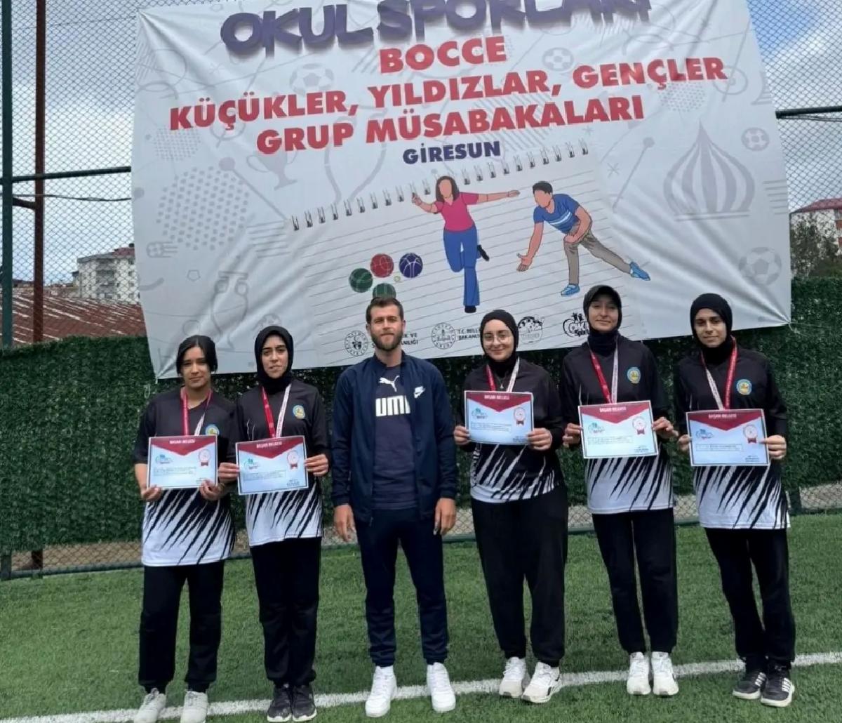 Tercanlı Kız Bocce kadrosu Türkiye finallerinde