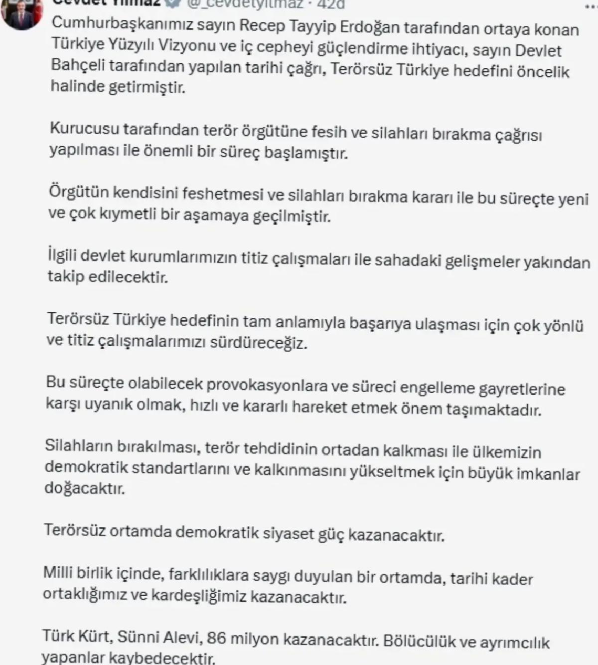 Terörsüz Türkiye gayesi için yeni etap