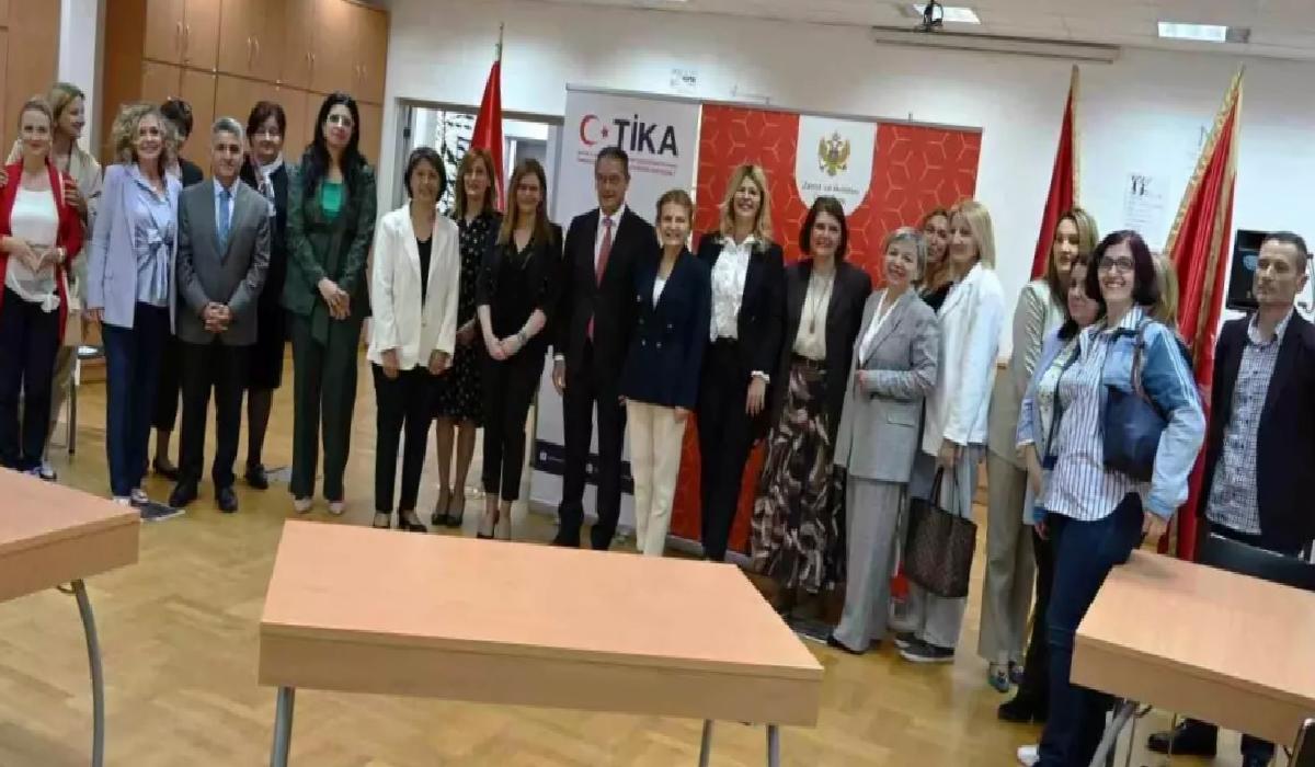 TİKA’dan Karadağ’a Ofis Mobilyası Dayanağı