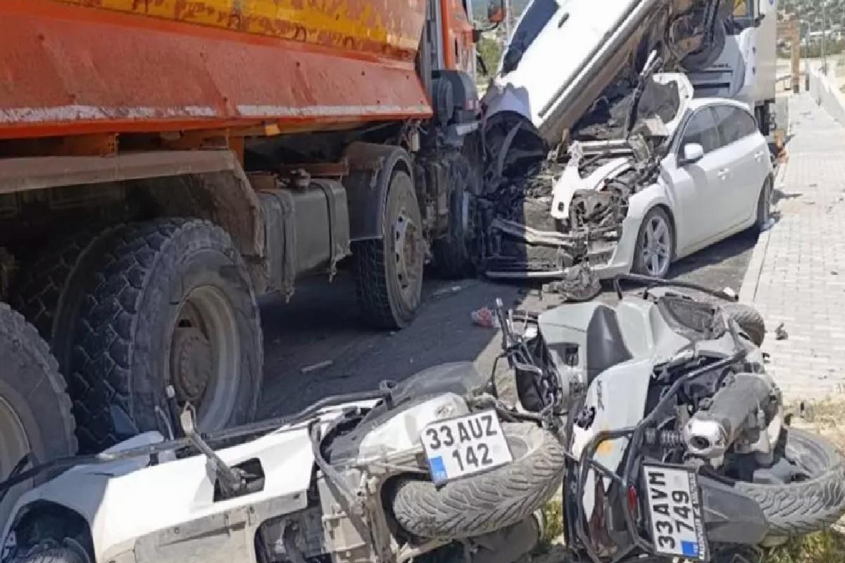 Tosmurlu Mahallesi’nde Kamyon Kazası