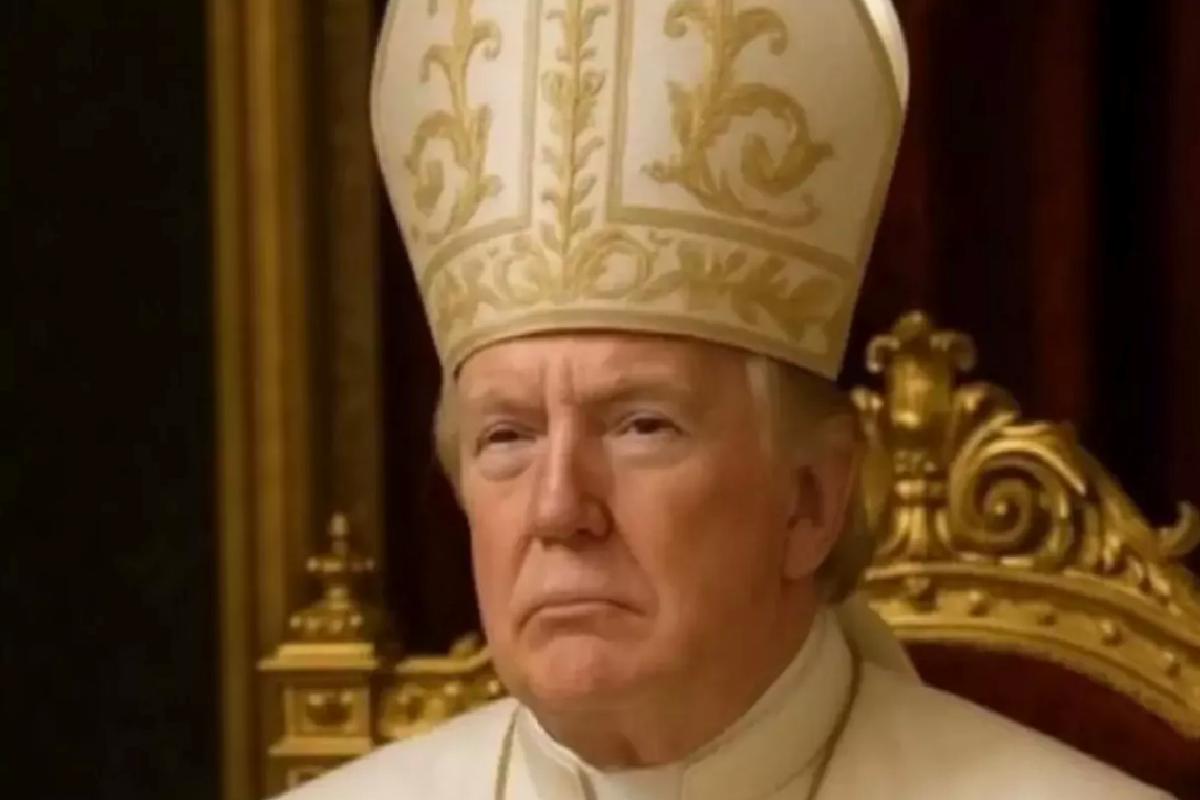 Trump’tan ‘Papa’ görseli sorusuna karşılık: Bunu yapan ben değilim