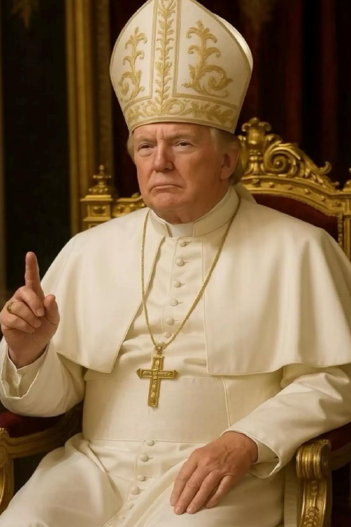 Trump’tan Yapay Zeka ile Papa Paylaşımı