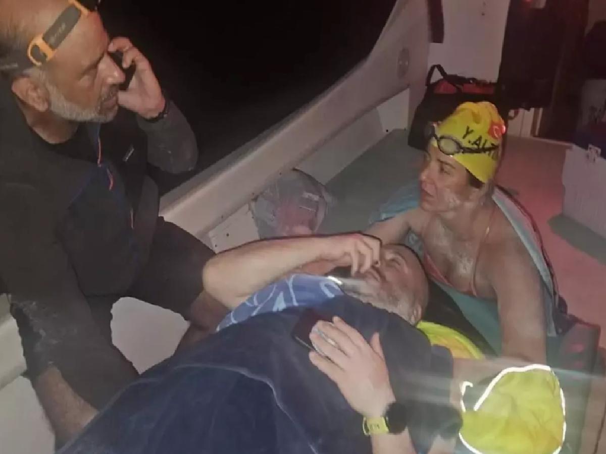 Türk yüzücüler Pasifik Okyanusu’nda köpek balığı saldırısına uğradı