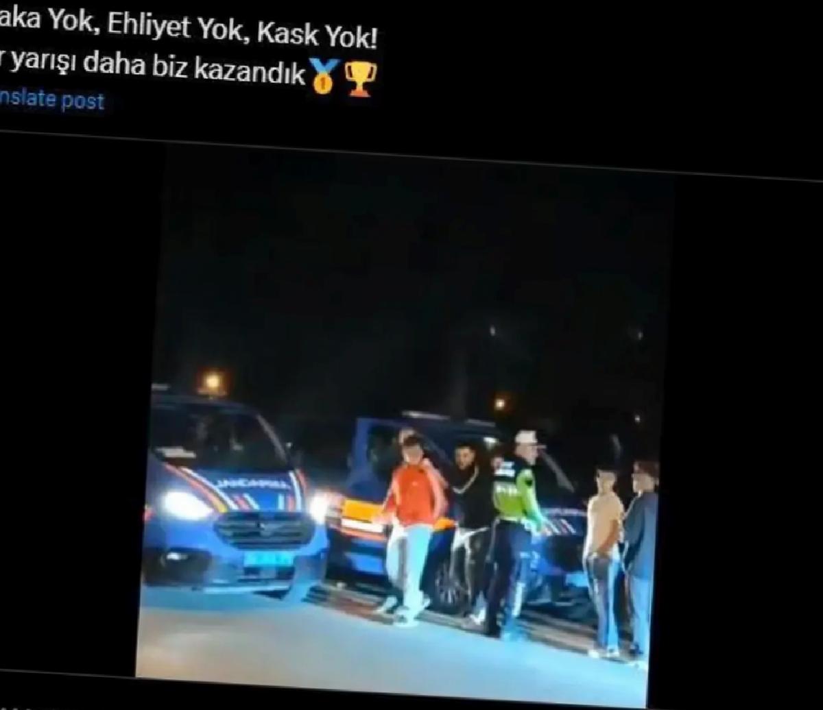 Yasa Dışı Motosiklet Yarışına Jandarma Manisi