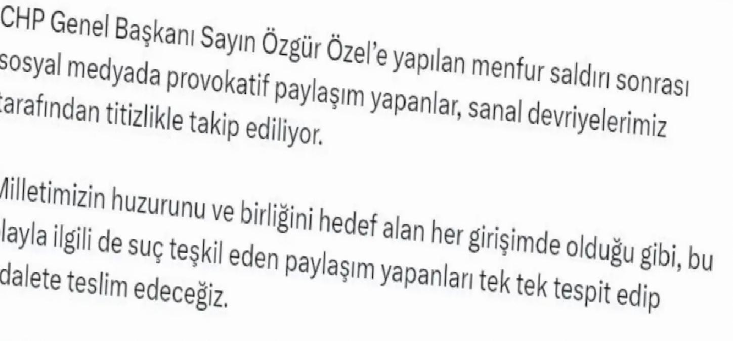 Yerlikaya: Provokatif Paylaşımlar Takip Ediliyor